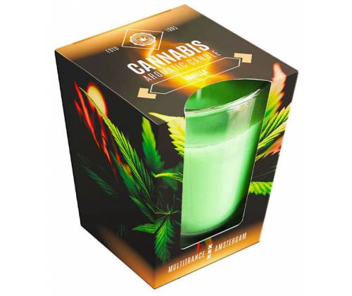 Cannabis Scented Candle 20 hours - Vanilla 230gr -  Price: 7,50€