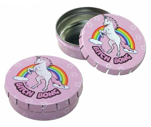 Μεταλλικό Kουτί ClickClack Box Bitch Bong - 55mm -  Price: 2,00€