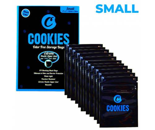 Σακουλάκι Ασφαλείας Cookies Ziplock Smell Proof - Small (102x76mm) - Τιμή: 0,75€