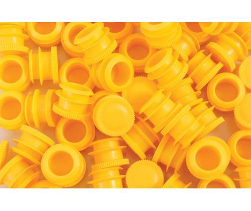 Cap for Storage Cylinder Plastic Yellow  - 15mm -  Price: 0,20€