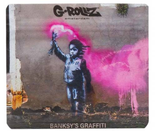 G-Rollz Σακουλάκι Ασφαλείας Zip - Banksy's Graffiti (70x60mm) -  Price: 1,20€