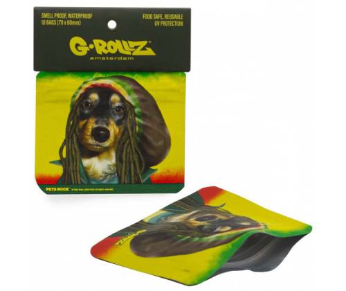 G-Rollz Σακουλάκι Ασφαλείας Zip - Reggae (70x60mm) - Τιμή: 1,20€