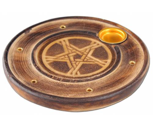 Βάση για Aρωματικά Sticks από Ξύλο Μάνγκο - Star Gold 5 θέσεων - Τιμή: 3,90€