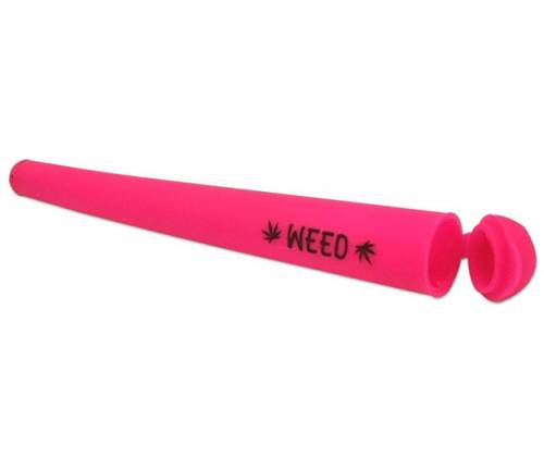 Plastic Storage Cylinder Pink Weed - 12cm -  Price: 0,75€