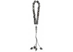 Κομπολόι από Ρητίνη με 27 Μπίλες - Γκρι