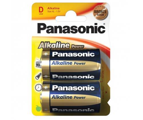 Αλκαλικές μπαταρίες Panasonic μέγεθος D - Τιμή: 2,80€