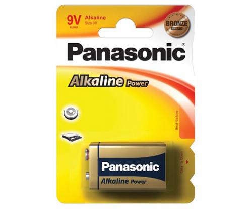 Αλκαλική μπαταρία Panasonic 9V - Τιμή: 1,80€