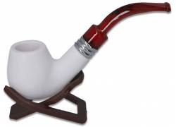 Κλασική Πίπα Καπνού MD Κεραμική Λευκό Ματ 14cm - 40004008