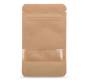 Craft Paper Storage Bag with Window - Brown (140x85mm) -  Price: 0,40€