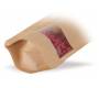 Craft Paper Storage Bag with Window - Brown (140x85mm) -  Price: 0,40€