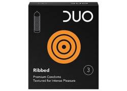 Προφυλακτικά Duo Με Ραβδώσεις 3τμχ