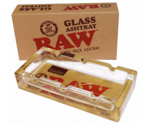 Raw Classic Pack Glass Ashtray - Τασάκι Raw 15,5x8cm - Τιμή: 9,90€