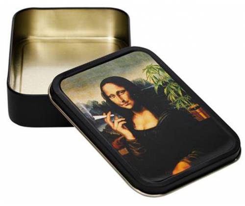 Μεταλλικό Κουτί Αποθήκευσης Mona Lisa - 11x8cm - Τιμή: 4,30€