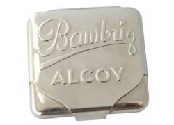 Alcoy Metal Tin Θήκη για Χαρτάκια Τετράγωνα - Tin Bambu Silver