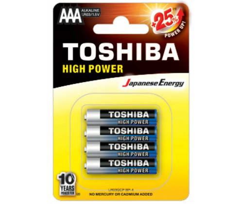 Toshiba Alkaline Batteries Size AAA - Price: 1,20€