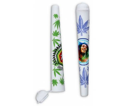 Κύλινδρος Αποθήκευσης Πλαστικός Λευκός RastaMan - 12cm - Τιμή: 0,85€