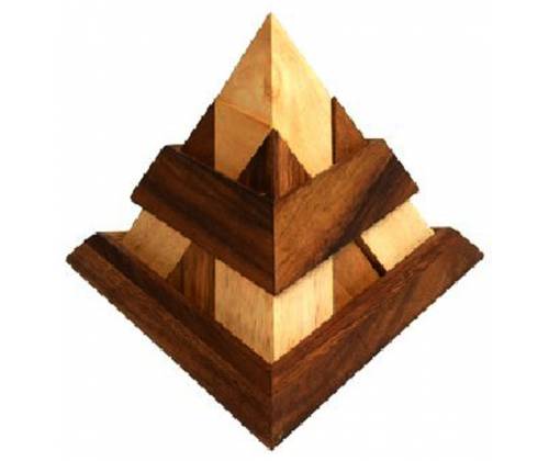 Ξύλινος Κατασκευαστικός Γρίφος Αυτοκρατορική Αιγυπτιακή Πυραμίδα (Big Pyramidal) - Τιμή: 18,00€