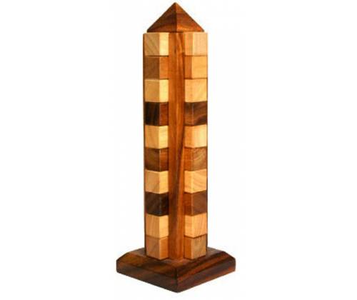 Ξύλινος Κατασκευαστικός Γρίφος Πύργος Της Νέας Υόρκης (Big Tower) - Τιμή: 20,00€