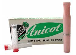 Πίπα Τσιγάρου Luxor Ροζ Για Extra Slim 5.7mm Τσιγάρα