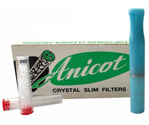 Πίπα Τσιγάρου Luxor Γαλάζιο Για Slim 6mm Τσιγάρα - Τιμή: 14,90€