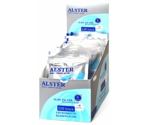 Alster Φιλτράκια Σακουλάκι - 6.0mm Slim 150φ. - 20τεμ. - Τιμή: 9,90€