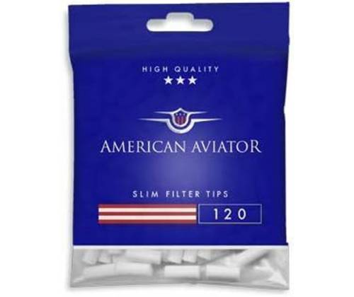 American Aviator Φιλτράκια - Slim 6mm 120τεμ. - Τιμή: 0,58€
