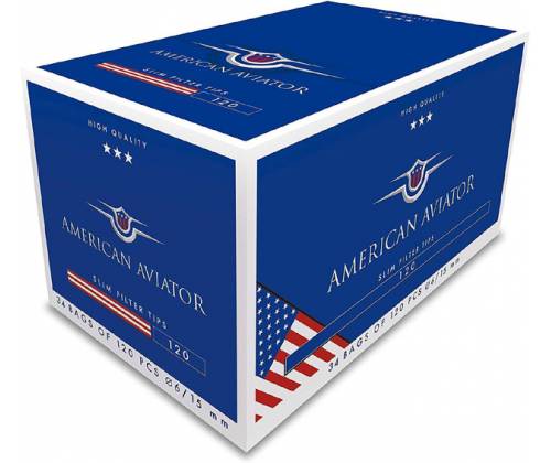 American Aviator Φιλτράκια - Slim 6mm 120τεμ. - Τιμή: 0,58€