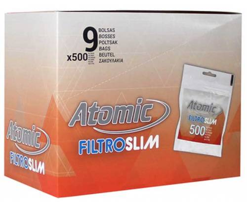 Atomic Φιλτράκια Σακουλάκι - Slim 500 - 9τεμ. - Τιμή: 10,80€