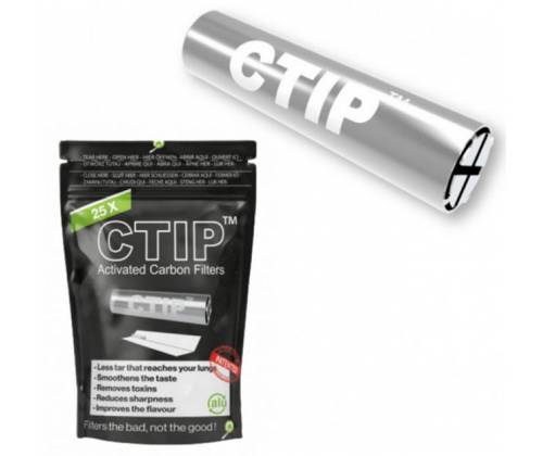 Metallic Tapered Filter Ctip Slim 25 Activated Carbon 6-7mm -  Price: 5,70€