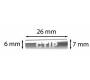 Metallic Tapered Filter Ctip Slim 25 Activated Carbon 6-7mm -  Price: 5,70€