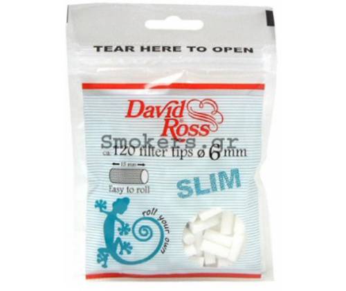 David Ross Φιλτράκια - Slim - Τιμή: 0,47€