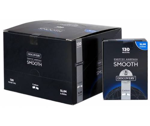 Discovery Carbon Filter Tips Smooth - Slim 10pcs. -  Price: 5,05€