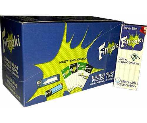 Filtraki Φιλτράκια Pocket Super Slim με Άνθρακα Συσκευασία με 20τεμ. - Τιμή: 5,75€