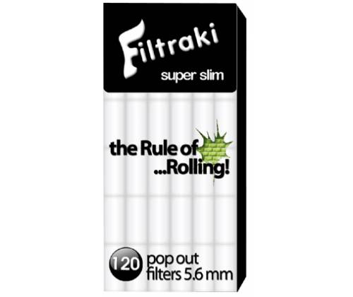 Filtraki Φιλτράκια Super Slim 120τεμ. Συσκευασία με 20τεμ. - Τιμή: 7,60€