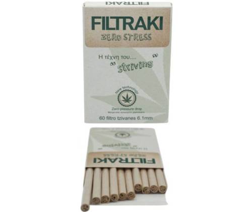 Filtraki Φιλτροτζιβάνα Zero Stress Slim 6.1mm - 60τεμ. - Τιμή: 0,55€