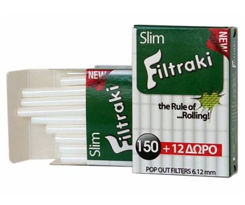 Filtraki Φιλτράκια MAXI Slim 162τεμ. Συσκευασία με 18τεμ. - Τιμή: 10,00€