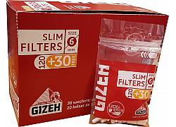 Gizeh Φιλτράκια Slim  σε Σακουλάκι 6mm - 20τεμ.