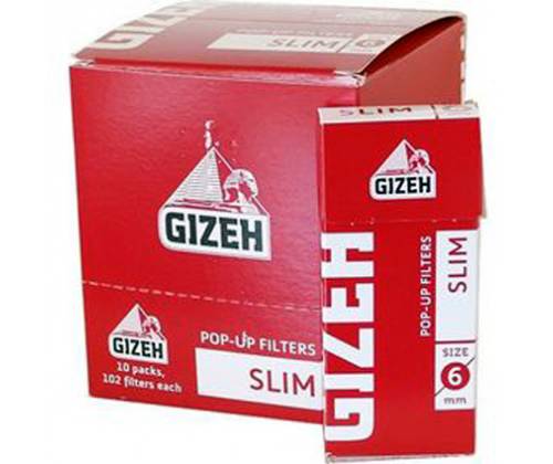 GIZEH Φιλτράκια - Slim σε Σελοφάν 10τεμ. - Τιμή: 4,70€