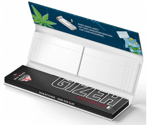 GIZEH Χαρτάκια Demecal Black Edition King Size Slim + Tips - Μαγνητικό Κλείσιμο - Τιμή: 1,70€