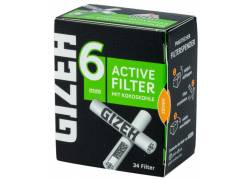 Φίλτρο Gizeh Extra Slim 34 Ενεργού Ανθρακα 6mm - Green