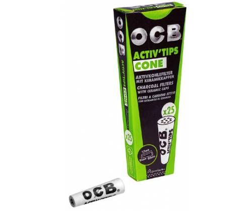 Χάρτινο Φίλτρο OCB Κωνικό 25 Ενεργού Ανθρακα -  Price: 8,90€