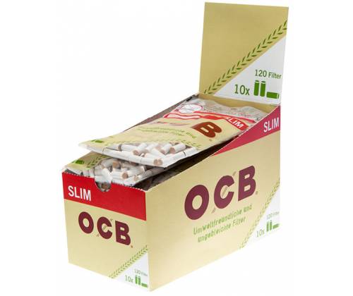 OCB Φιλτράκια Organic Hemp 120 - Slim 10τεμ. - Τιμή: 8,30€