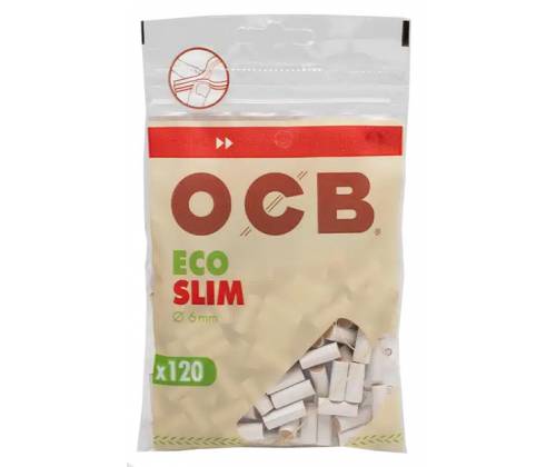 OCB Φιλτράκια Organic Hemp 120 - Slim 10τεμ. - Τιμή: 8,30€