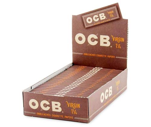 OCB Premium Χαρτάκια - Unbleached Ακατέργαστο 50φ. - 1¼ - 25τεμ. - Τιμή: 15,75€