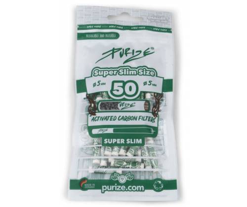 Filter Purize Super Slim 50 Active Carbon 5.0mm - White -  Price: 9,50€