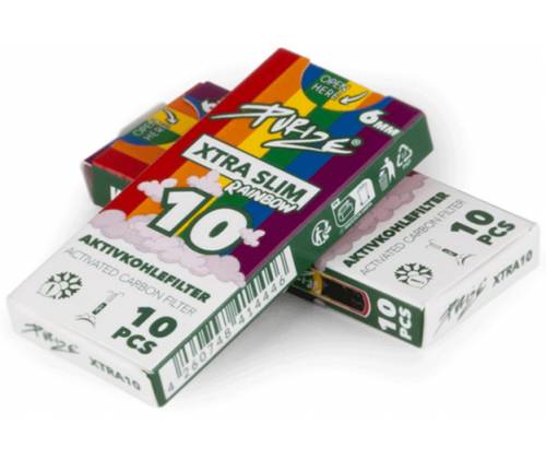 Φίλτρο Purize Extra Slim 10 Ενεργού Ανθρακα 6.0mm - Rainbow - Τιμή: 2,20€