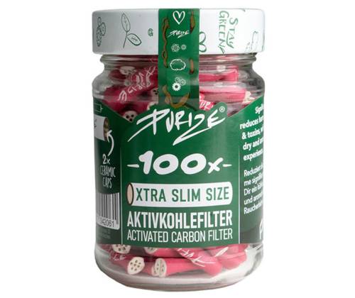 Φίλτρο Purize Extra Slim 100 Ενεργού Ανθρακα 5.9mm - Ροζ - Τιμή: 16,90€