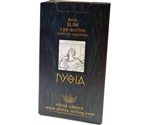 ΠΥΘΙΑ Φιλτράκια  Άνθρακας - Slim - Τιμή: 0,60€
