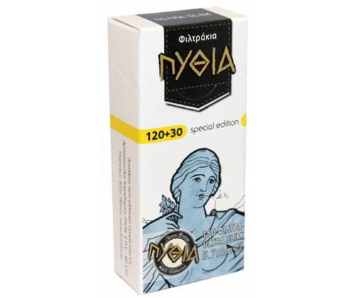ΠΥΘΙΑ Φιλτράκια Ultra Slim 120+30 -18τεμ. - Τιμή: 8,10€