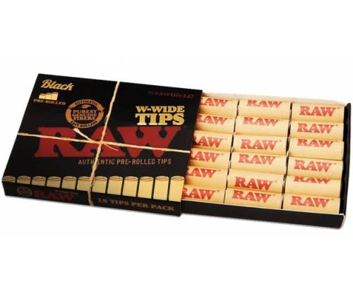 RAW Pre-Rolled Tips Τζιβάνα Black Regular- Προτυλιγμένη - Τιμή: 0,95€